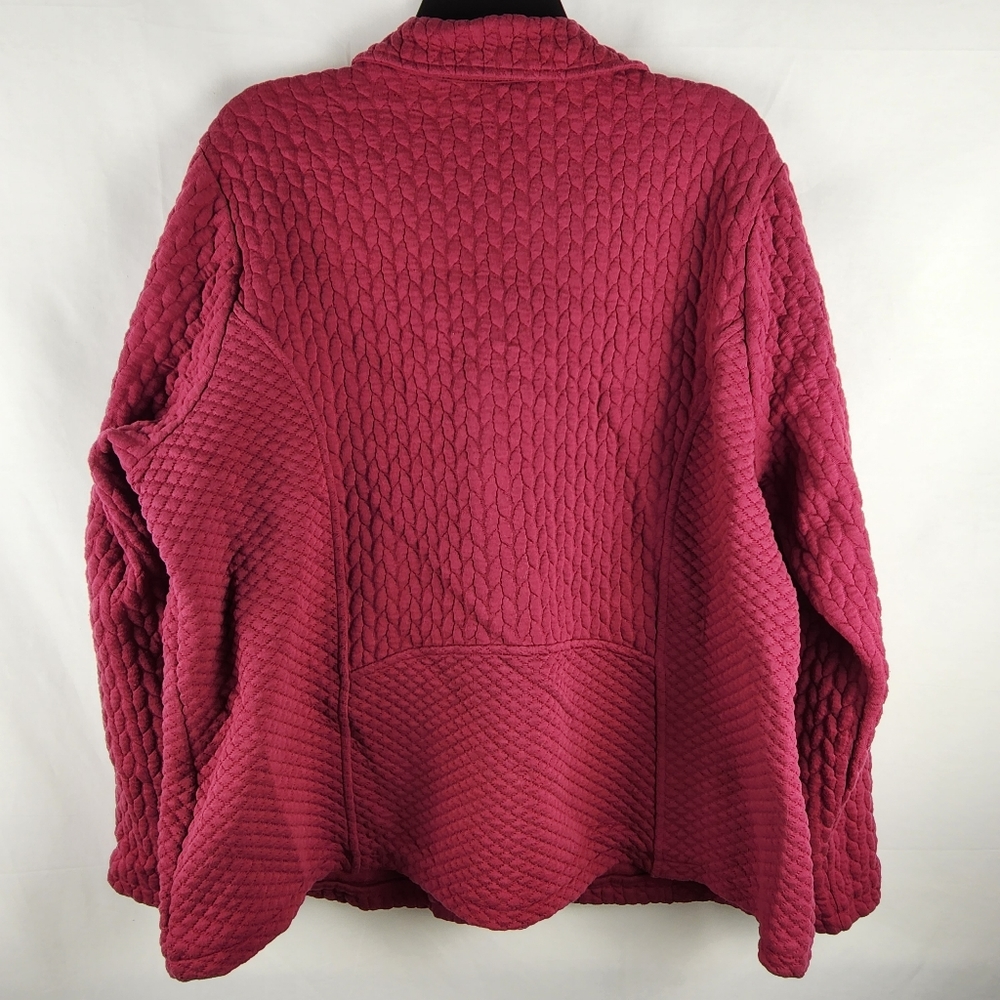Isaac Mizrahi Quilted Knit Jacket (2X) - Picture 5 of 8